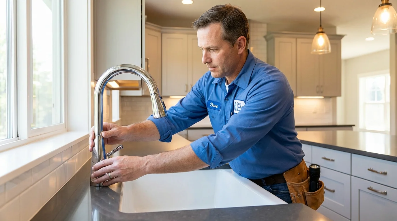 Kitchen faucet installation by Johns Plumbing LLC in Pine Grove Mills
