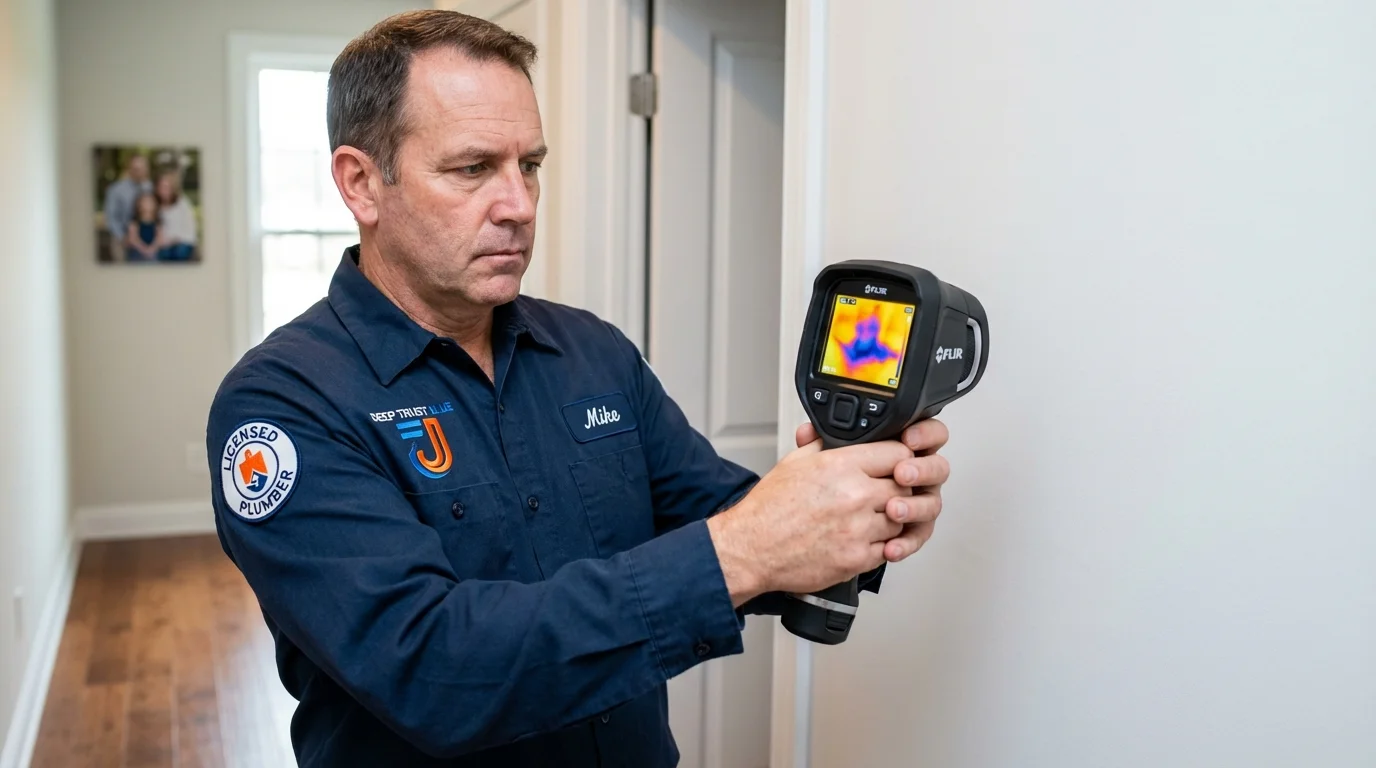 Thermal imaging leak detection by Johns Plumbing LLC in Pine Grove Mills